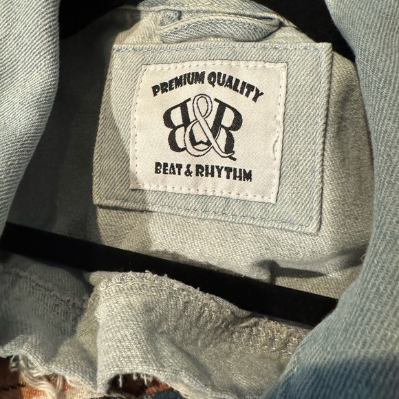 Blue Skinny Denim Jacket with Distressed Details - Picture 8 of 8